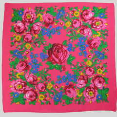 Rose Scarf Pink 30"x30"