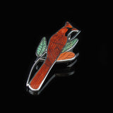 Zuni Cardinal Pin Pendant