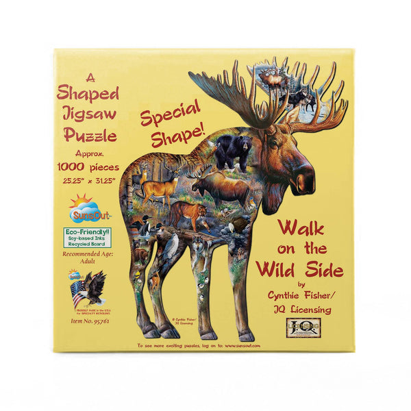 SunsOut - 0528 Walk on the Wild Side SHAPED Puzzle