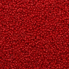 MIYUKI Round Rocaille Japanese Seed Bead Opaque Dark Red Size 11/0 28g Tub