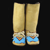Turquoise Beaded Moccasins