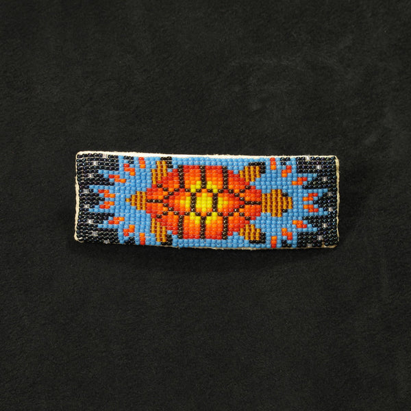 Turtle Beaded Barrette