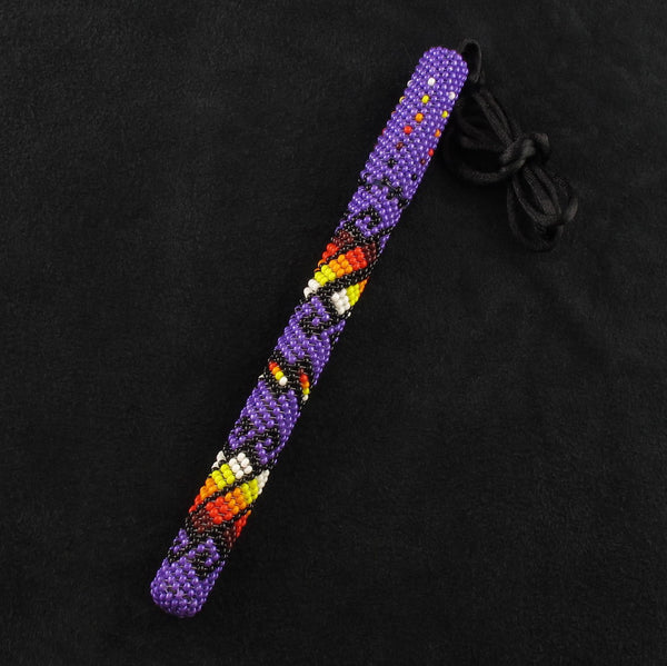 Purple Beaded Ink Pen