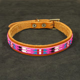 Pink Beaded Dog Collar
