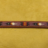 Purple Beaded Dog Collar
