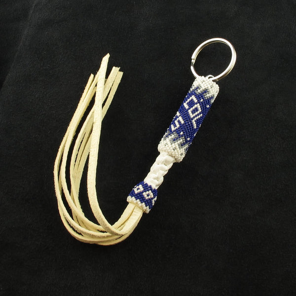 Colts Beaded Keychain