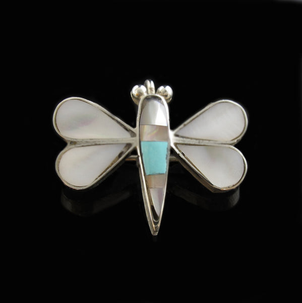 Zuni Butterfly Pin Pendant