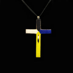 Multi-Color Beaded Cross