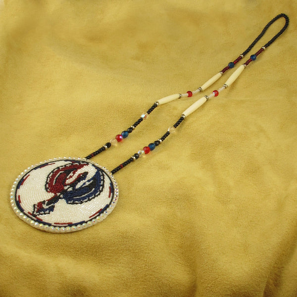 Beaded Water Bird Necklace