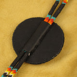 Black and Turquoise Bolo Tie
