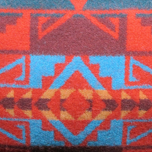 Pendleton Canvas & Wool Satchel - Red & Blue
