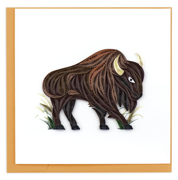 Quilling Card - Bison