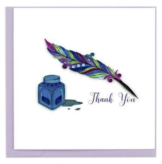 Quilling Card - Thank You Quill & Ink