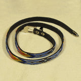 Blue Beaded Small Belt or Hatband