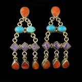 Navajo Multi Stone Earrings