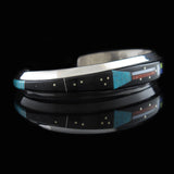 Zuni Onyx Inlay Bracelet
