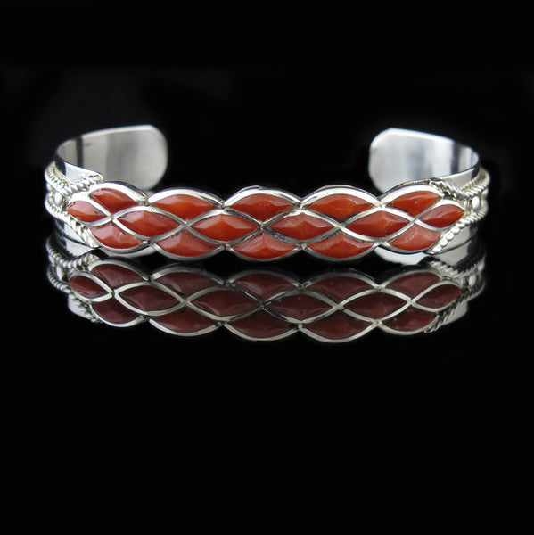 Coral Zuni Bracelet