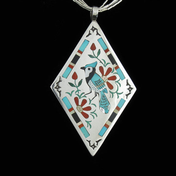 Zuni Blue Bird Pendant