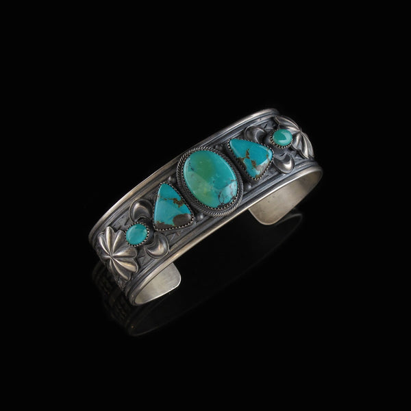 5 Stone Native Turquoise Bracelet