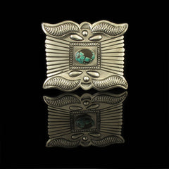 Hand Crafted Turquoise Belt Buckle