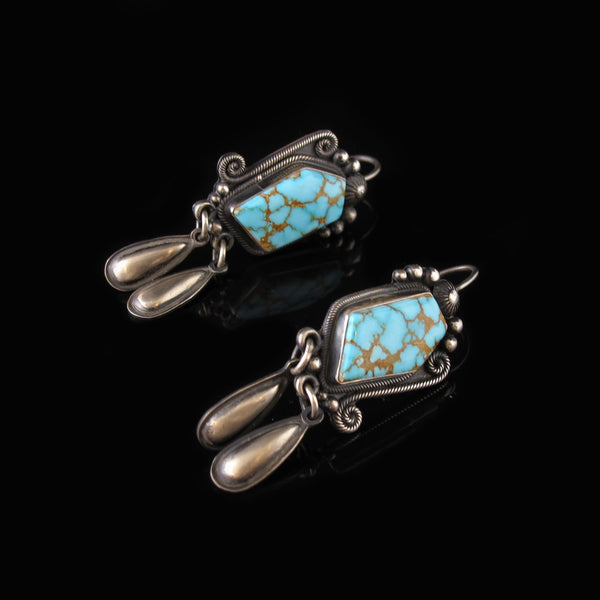 Hand Crafted Turquoise Earrings