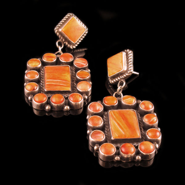 Navajo Spiny Oyster Shell Earrings