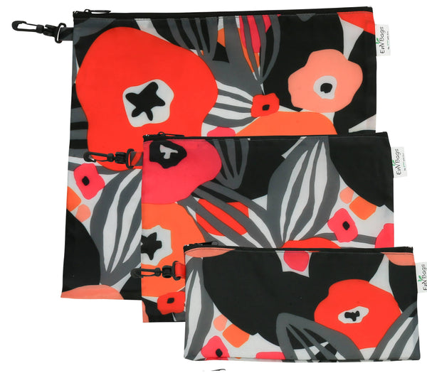 EnV Bags - Pansies Pouch Set