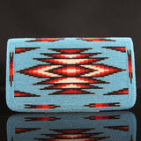 Turquoise Beaded Checkbook Cover