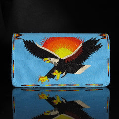 Beaded Eagle Check Book Cover