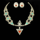 Reversible Necklace Earring Set