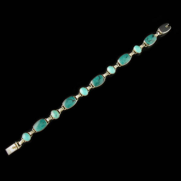 Navajo Mixed Stone Link Bracelet