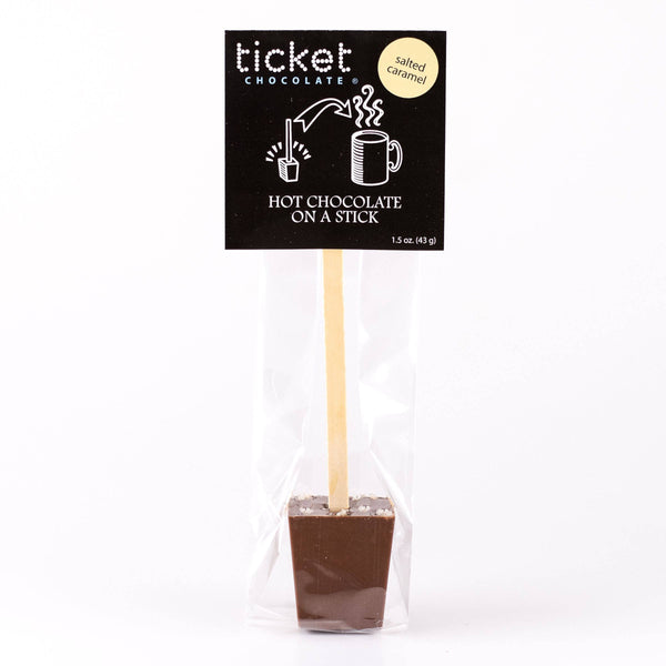 Hot Chocolate on a Stick, Hot Cocoa Gift- Single: Salted Caramel (milk)