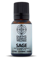 Earth's Elements - Sage Essential Oil, 15 mL