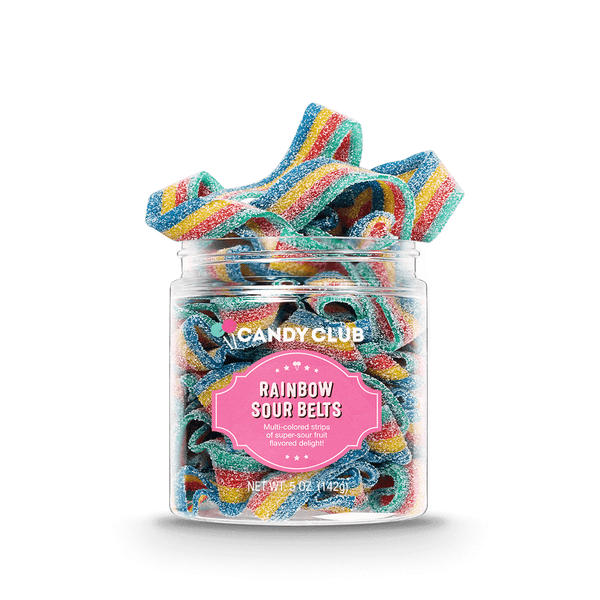 Candy Club - Rainbow Sour Belt Candies