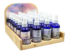 Earths Elements Wellness Lifestyle Inc - Set of 24 Essential Oil Sprays with Display and Testers