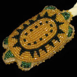 Opaque Gold Beaded Turtle